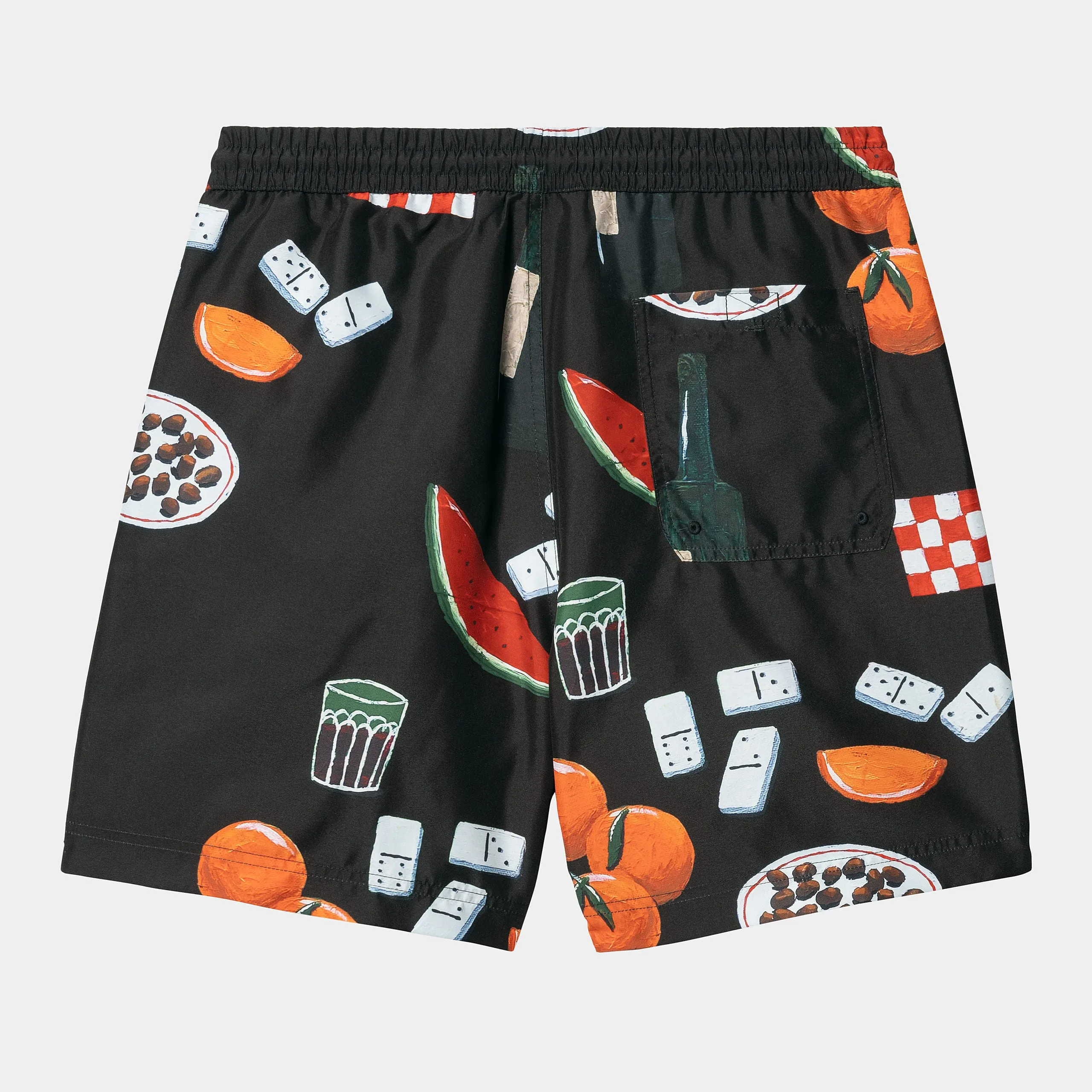 Carhartt WIP Mens Slater Isis Maria Dinner Print Swim Shorts - Black sold by The Foot Factory product image thumbnail 2
