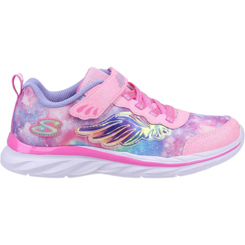 Skechers Girls Quick Kicks Flying Beauty Trainers - Pink sold by The Foot Factory