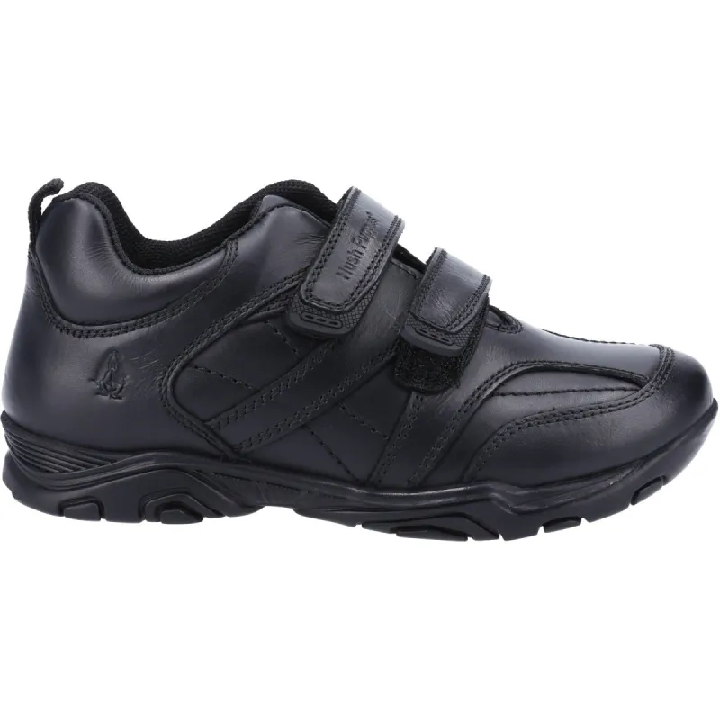 Hush Puppies Boys Levi Infant Leather School Shoes - Black sold by The Foot Factory