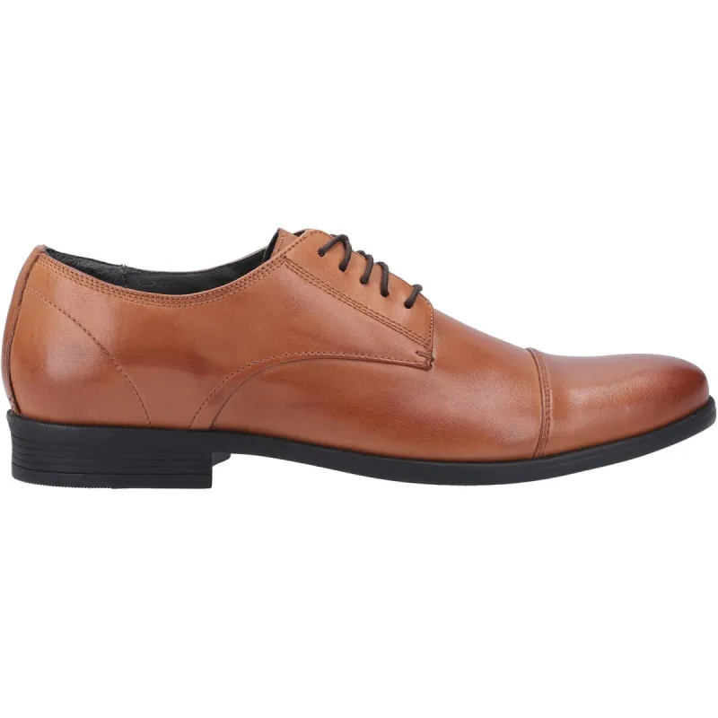 Hush Puppies Mens Ollie Leather Shoes - Dark Brown sold by The Foot Factory