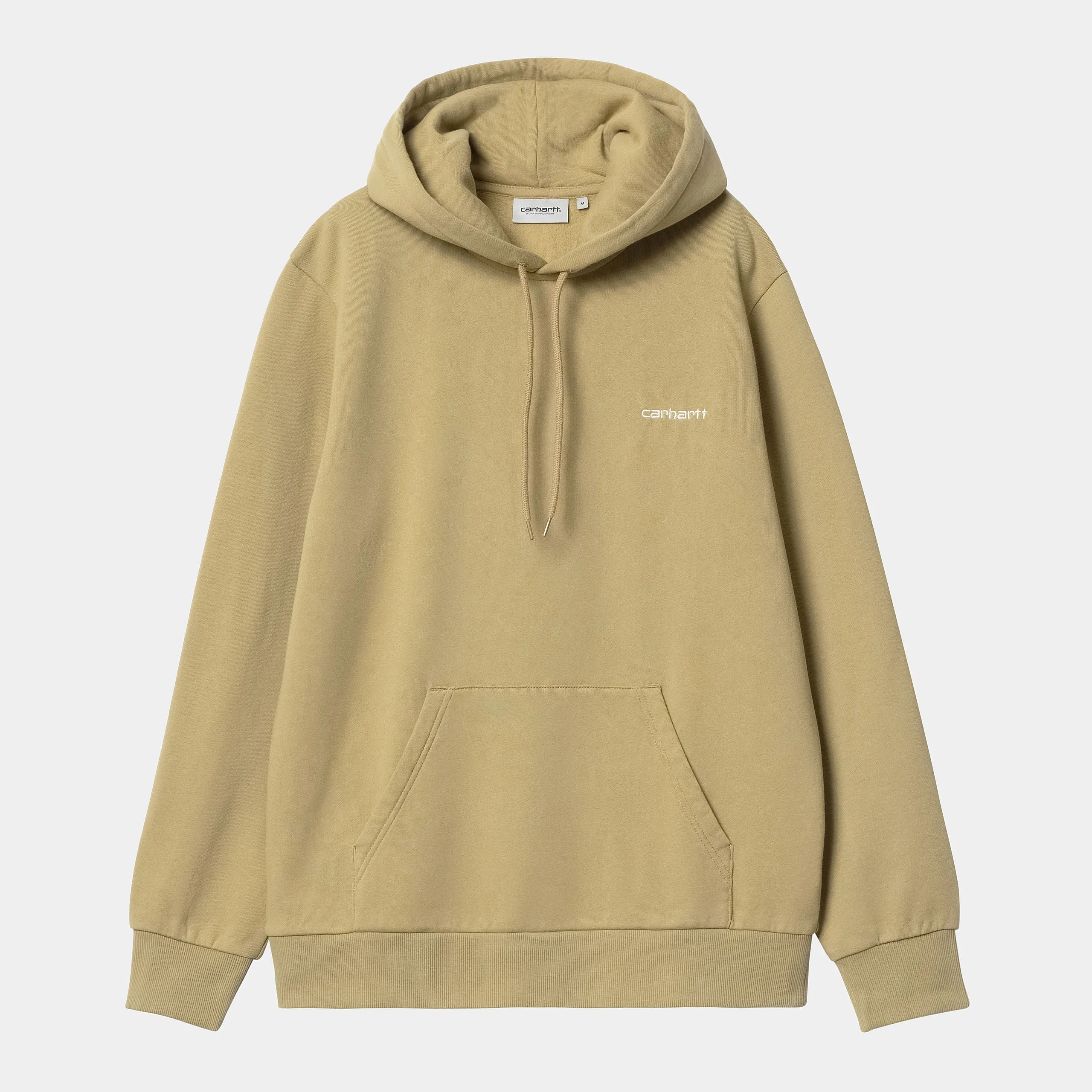 Carhartt WIP Mens Script Embroidery Hoodie - Agate sold by The Foot Factory