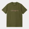 Carhartt WIP Mens Script Short Sleeve T-Shirt - Dundee sold by The Foot Factory