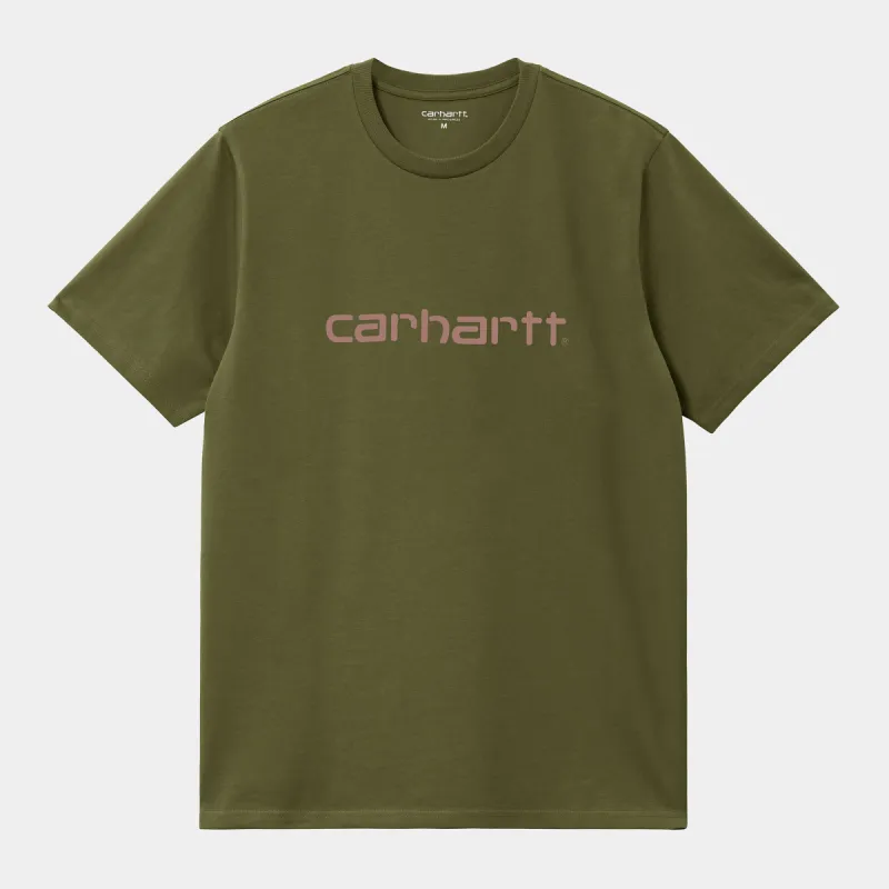 Carhartt WIP Mens Script Short Sleeve T-Shirt - Dundee sold by The Foot Factory