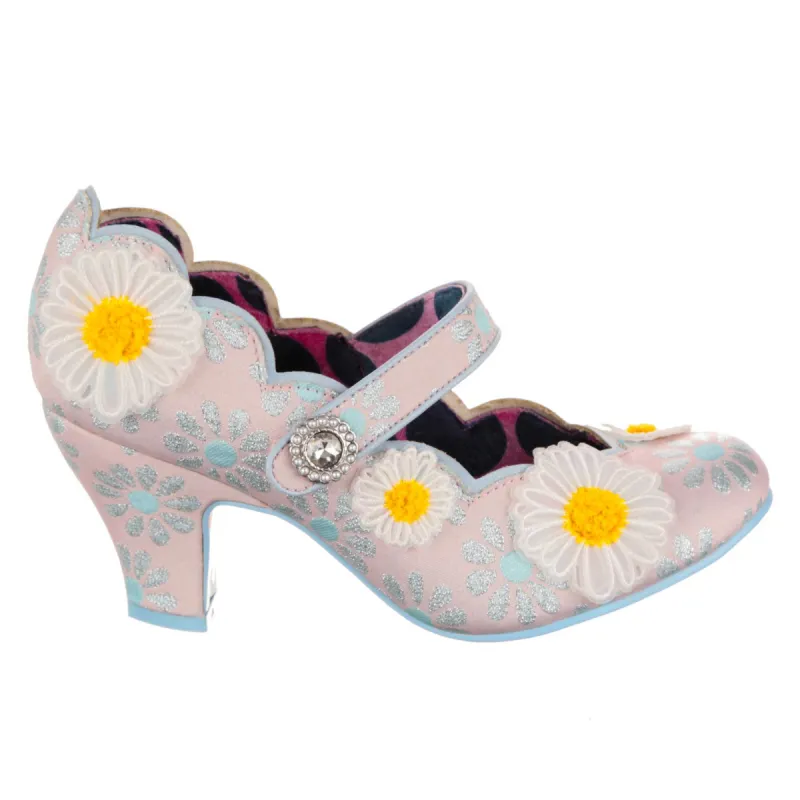 Irregular Choice Womens Daisy Darling High Heel - Pale Pink sold by The Foot Factory