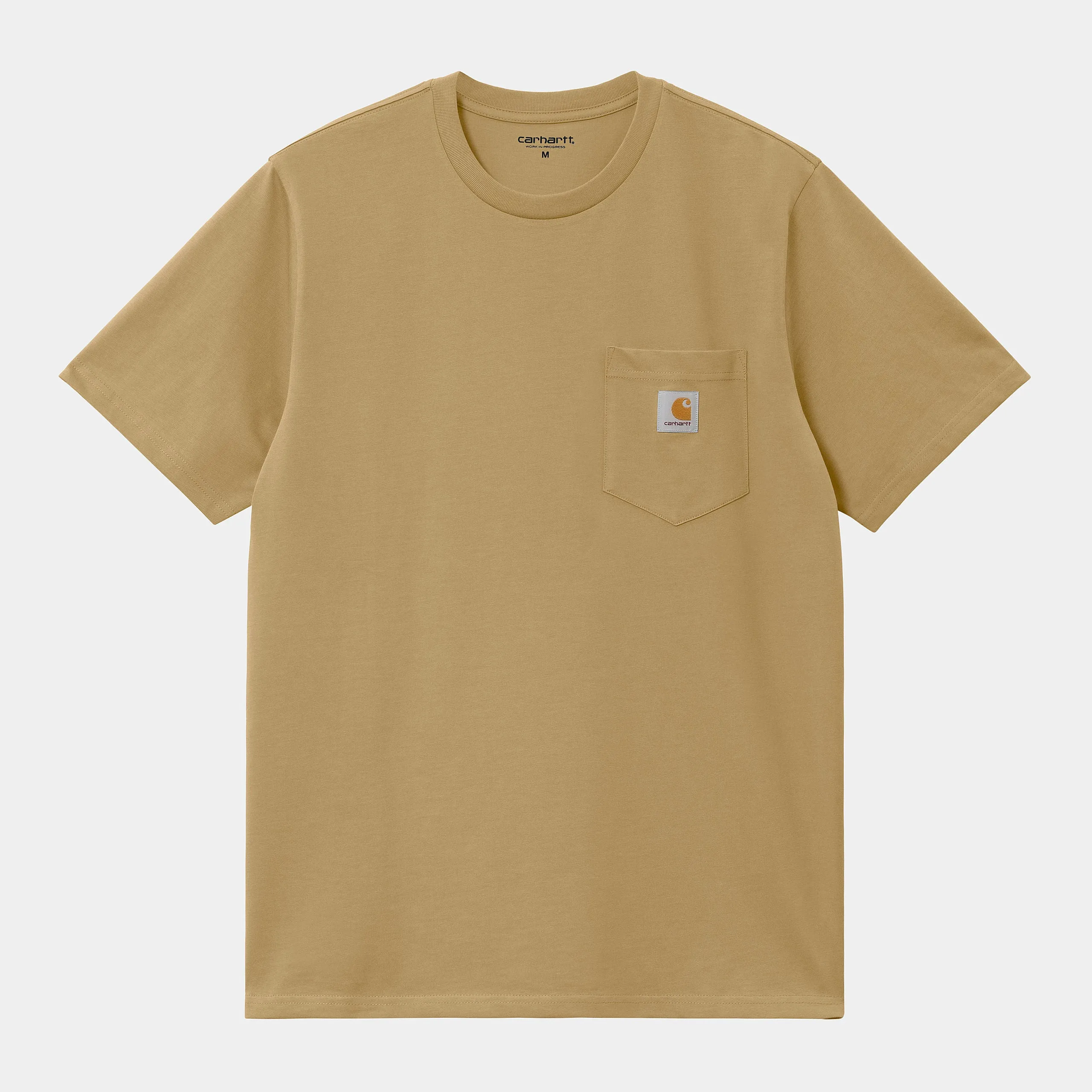 Carhartt WIP Mens Short Sleeve Pocket T-Shirt - Agate sold by The Foot Factory