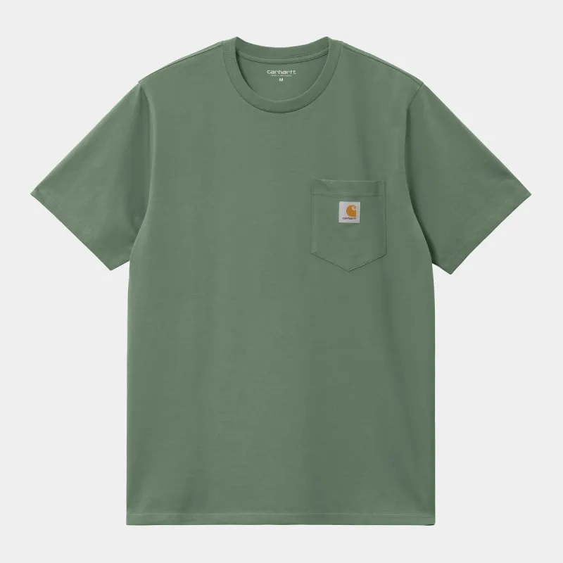 Carhartt WIP Mens Short Sleeve Pocket T-Shirt - Park sold by The Foot Factory