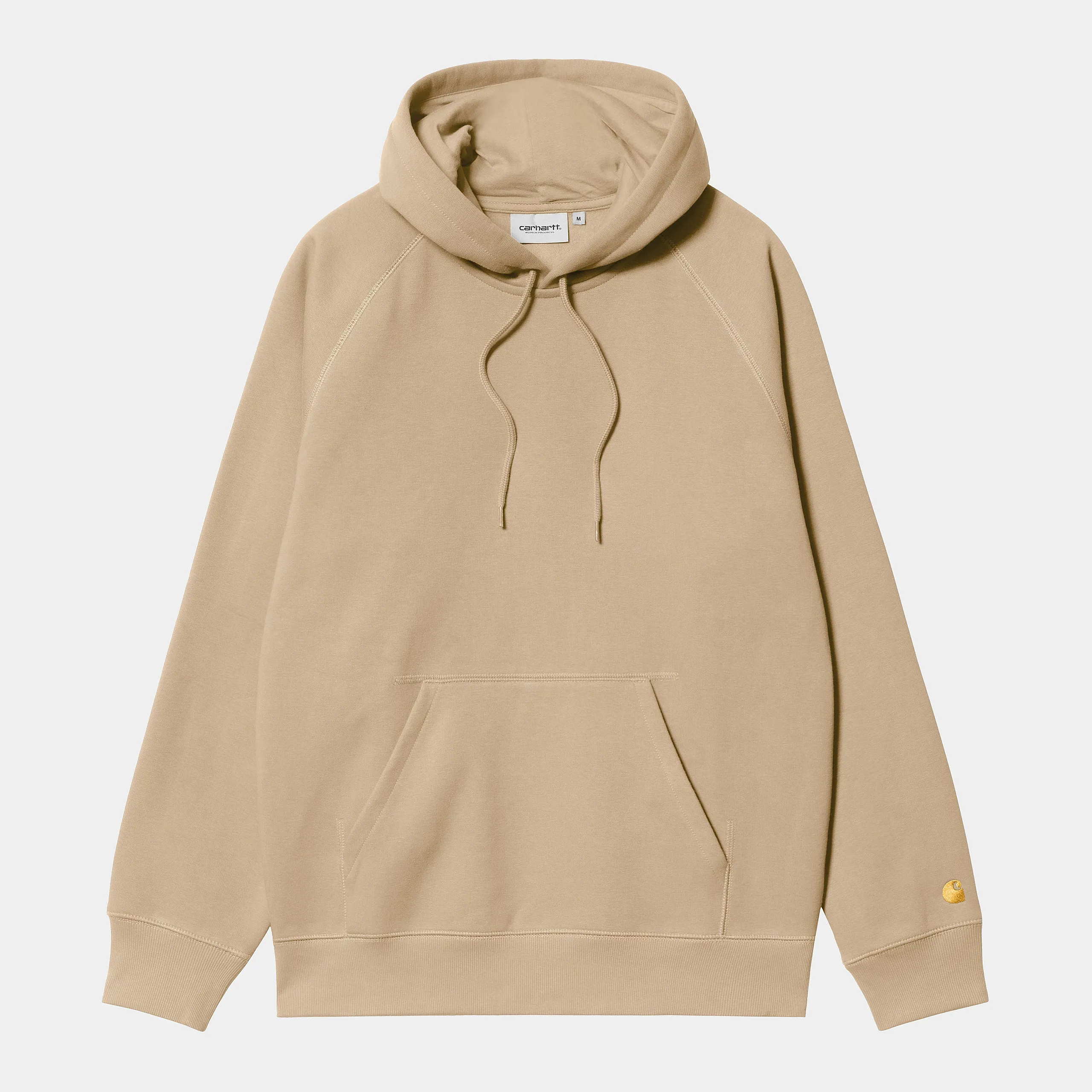 Carhartt WIP Mens Chase Sweat Hoodie - Sable sold by The Foot Factory