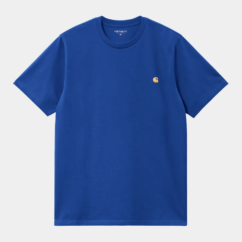 Carhartt WIP Mens Chase Short Sleeve T-Shirt - Acapulco sold by The Foot Factory