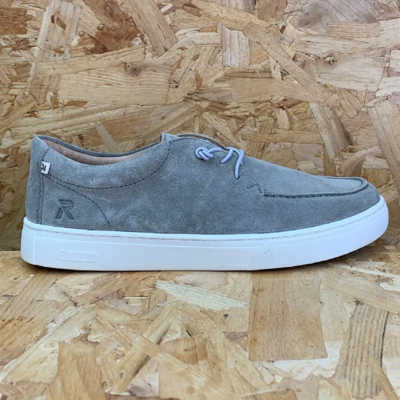 Rieker Mens Evolution Slip On Suede Mule - Grey made by Rieker