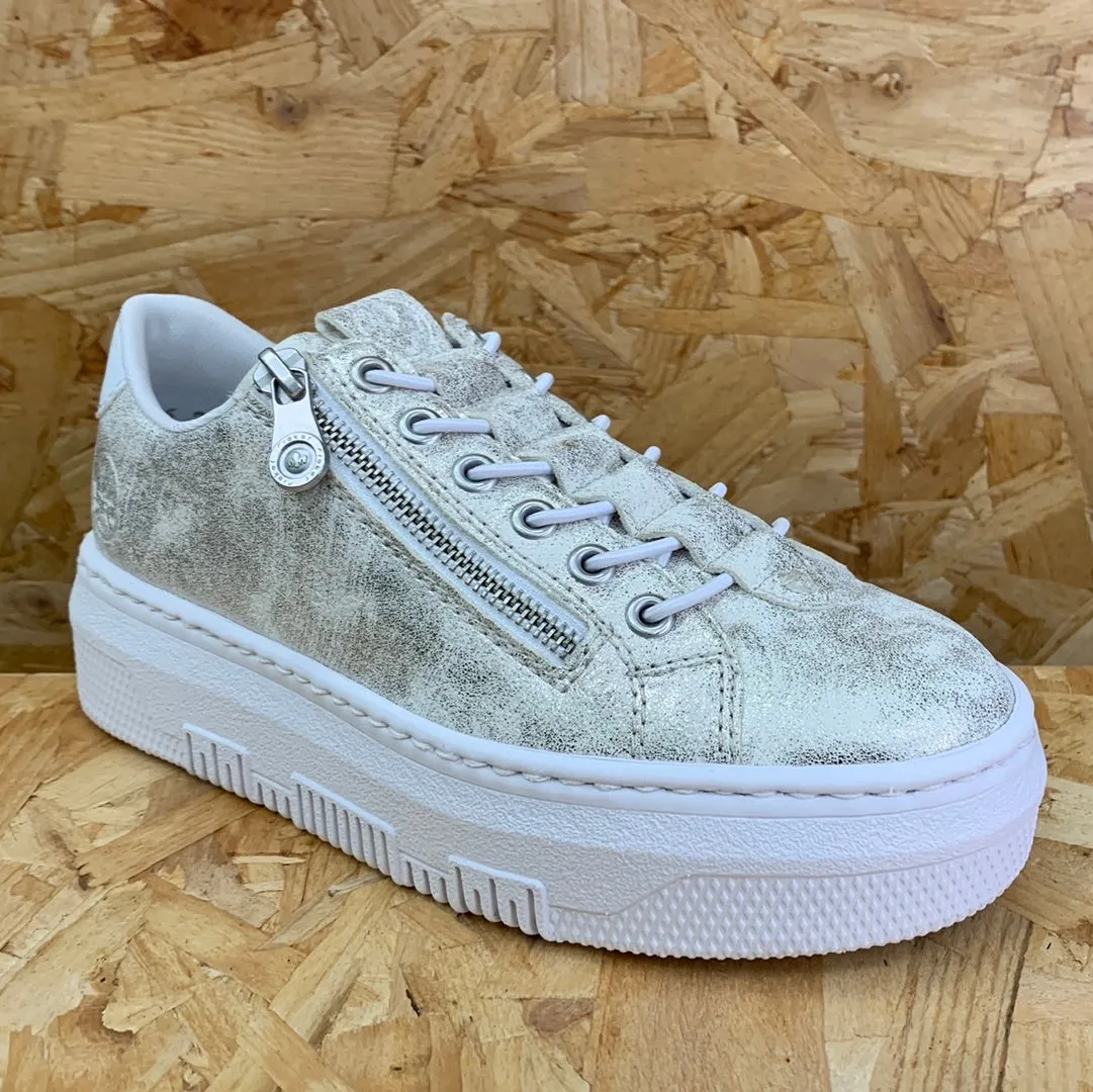 Rieker Womens Platform Trainers - Metallic sold by The Foot Factory product image thumbnail 2