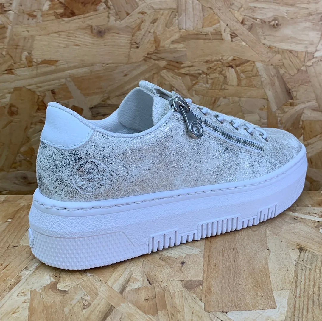 Rieker Womens Platform Trainers - Metallic sold by The Foot Factory product image thumbnail 4