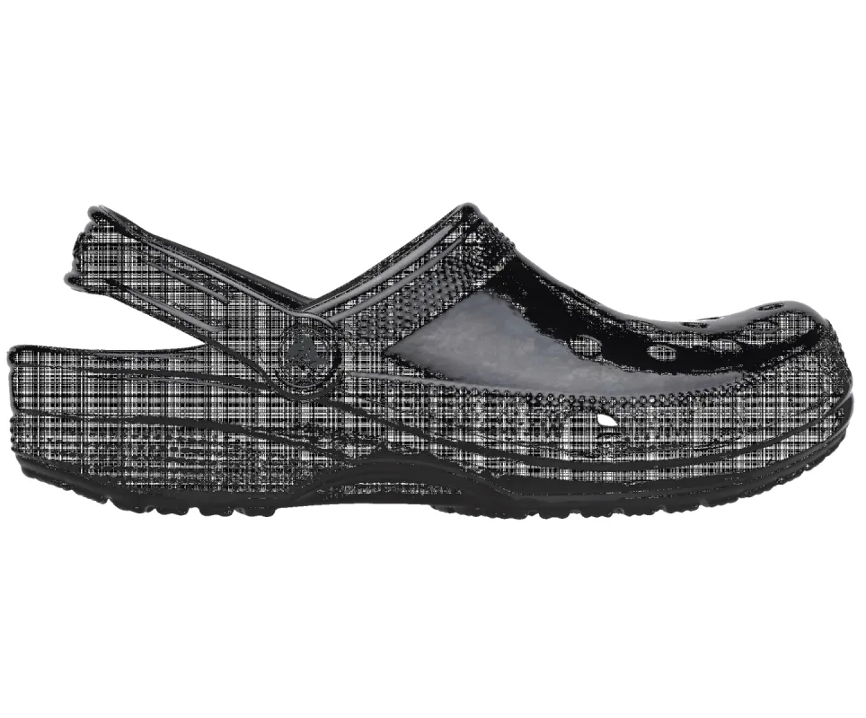 CROCS Unisex Classic High Shine Clog - Black sold by The Foot Factory