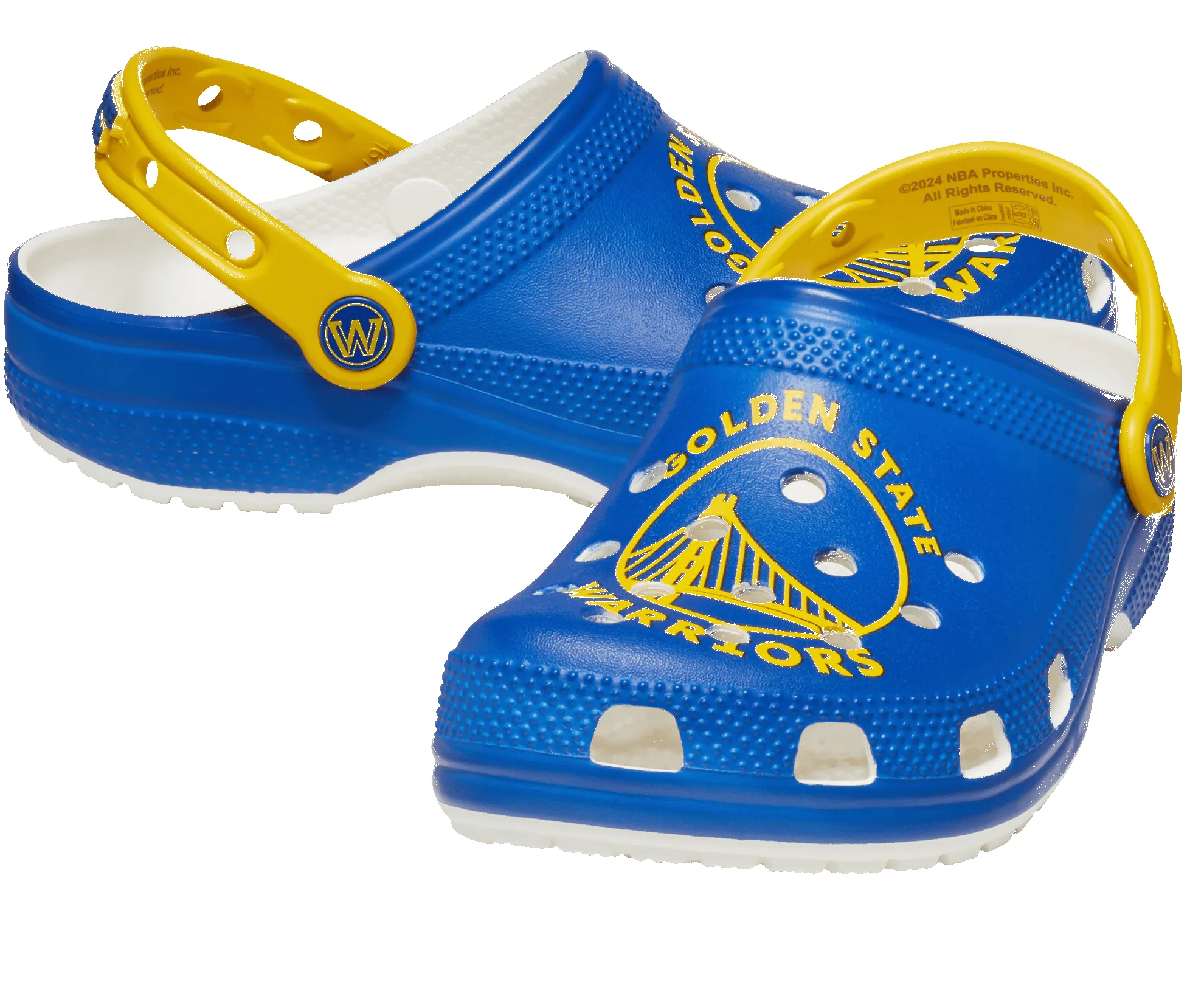 CROCS Unisex NBA Golden State Warriors Classic Clog - White sold by The Foot Factory product image thumbnail 2