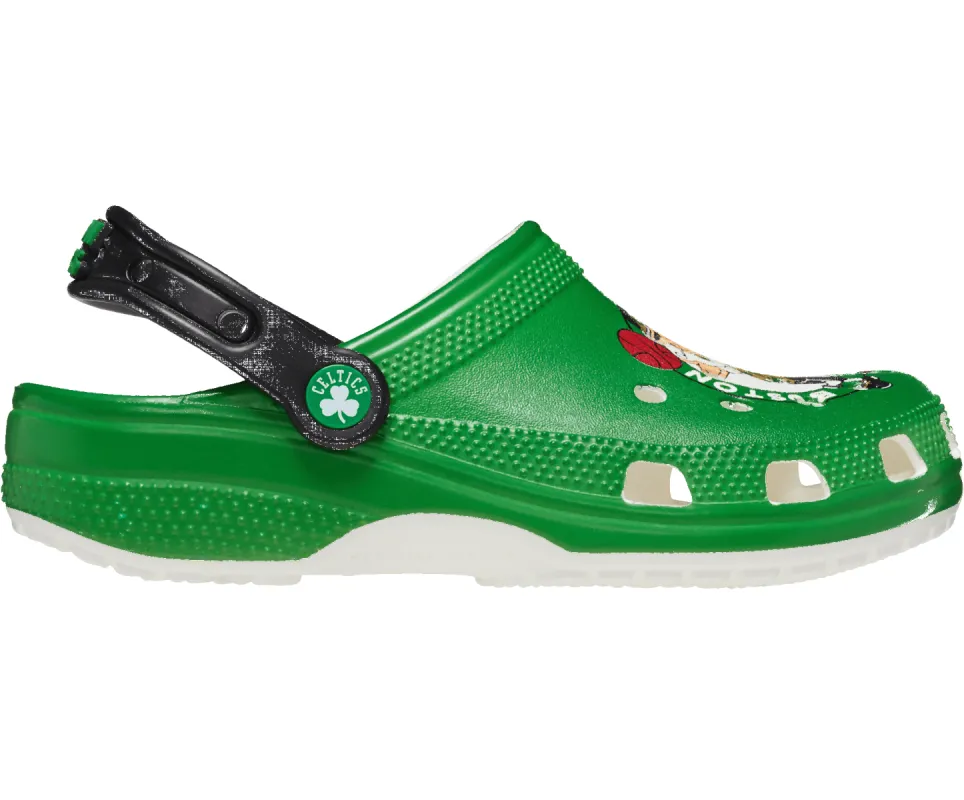 CROCS Unisex NBA Boston Celtics Classic Clog - White sold by The Foot Factory