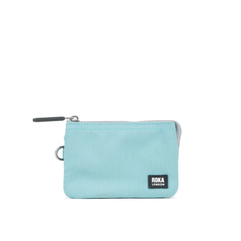 ROKA Black Label Carnaby Spearmint Small Recycled Canvas Purse sold by The Foot Factory