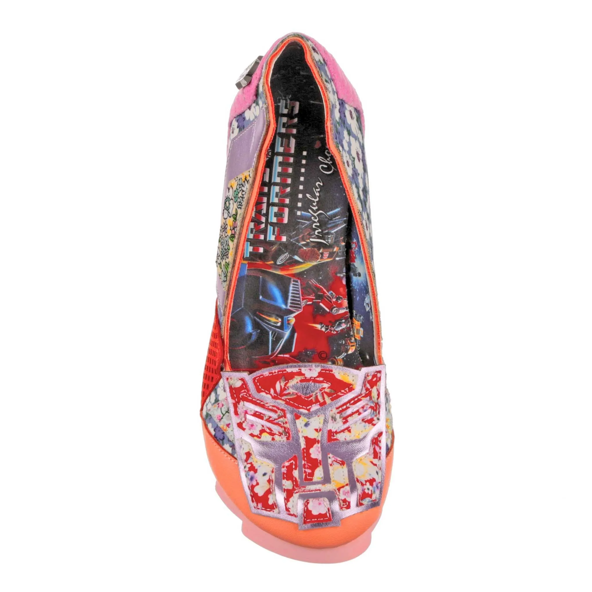 Irregular Choice Womens Transformers All Sparkle High Heels - Pink sold by The Foot Factory product image thumbnail 4
