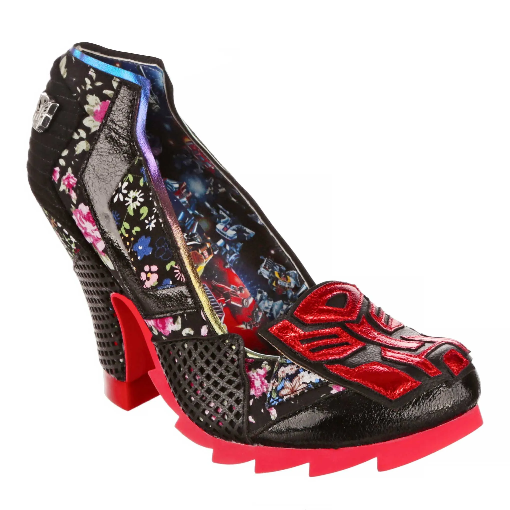 Irregular Choice Womens Transformers All Sparkle High Heels - Black sold by The Foot Factory product image thumbnail 2