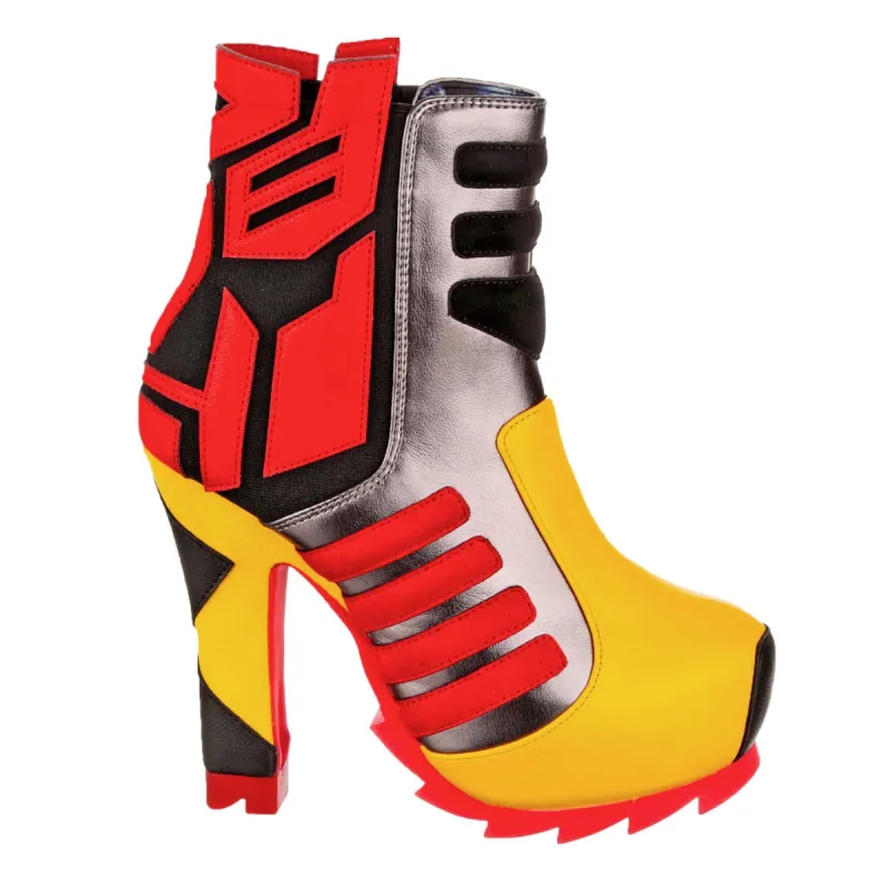 Irregular Choice Womens Transformers Autobot High Heel - Grey / Red sold by The Foot Factory