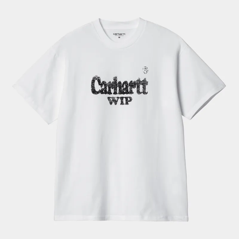 Carhartt WIP Mens Spree Halftone T-Shirt - White / Black made by Carhartt WIP