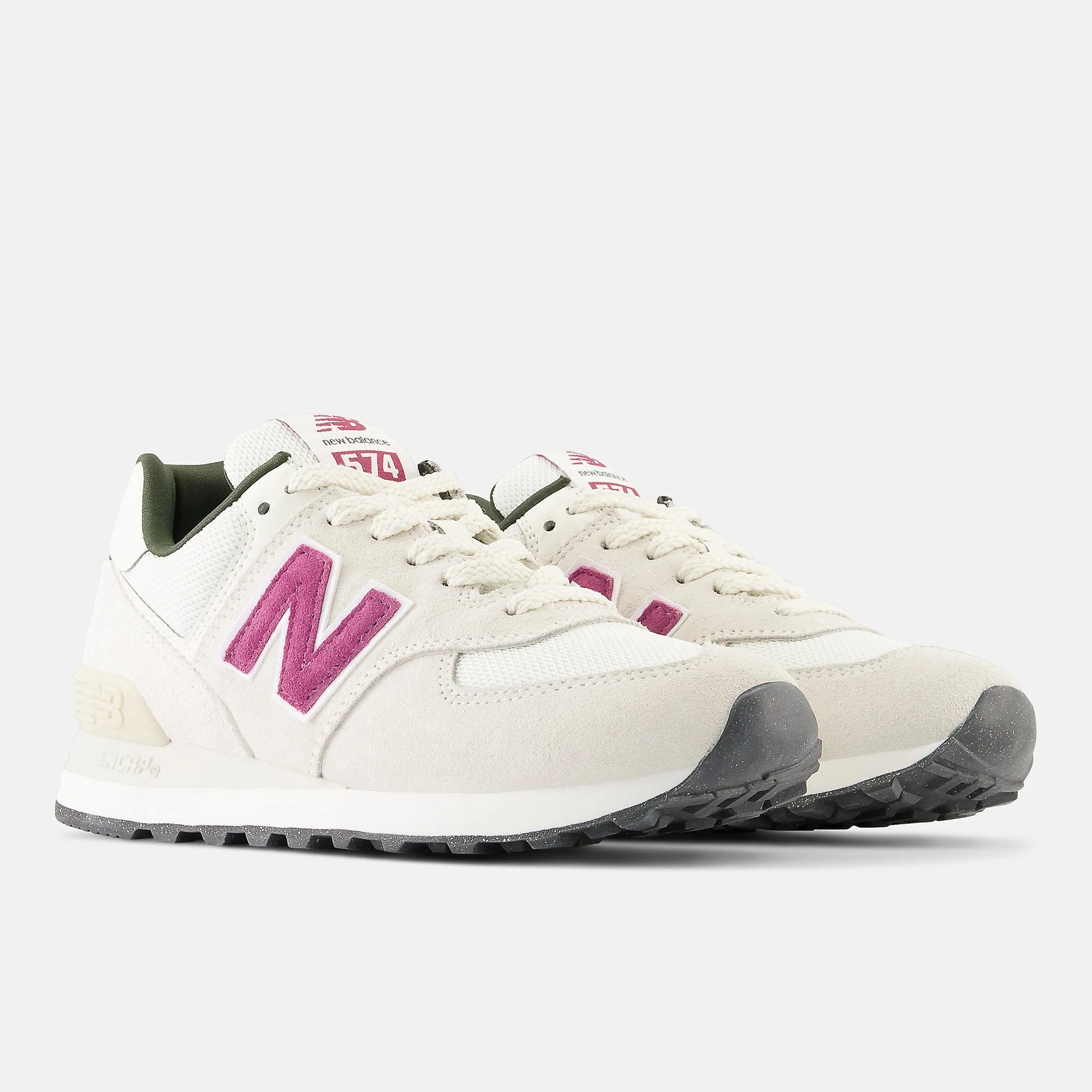 New Balance Womens 574 Fashion Trainers - Sea Salt / Scorpio sold by The Foot Factory product image thumbnail 3