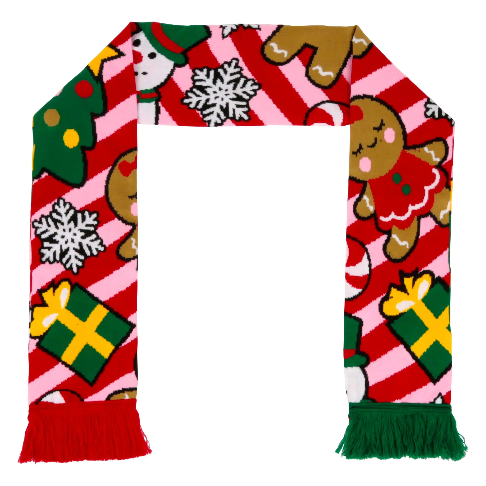 Irregular Choice Womens Christmas Candy Dandy Scarf - Pink sold by The Foot Factory product image thumbnail 2