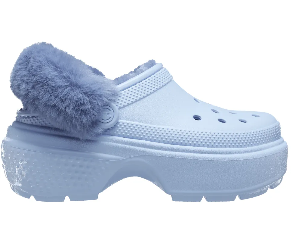Crocs Unisex Classic Stomp Lined Clog - Blue Calcite sold by The Foot Factory