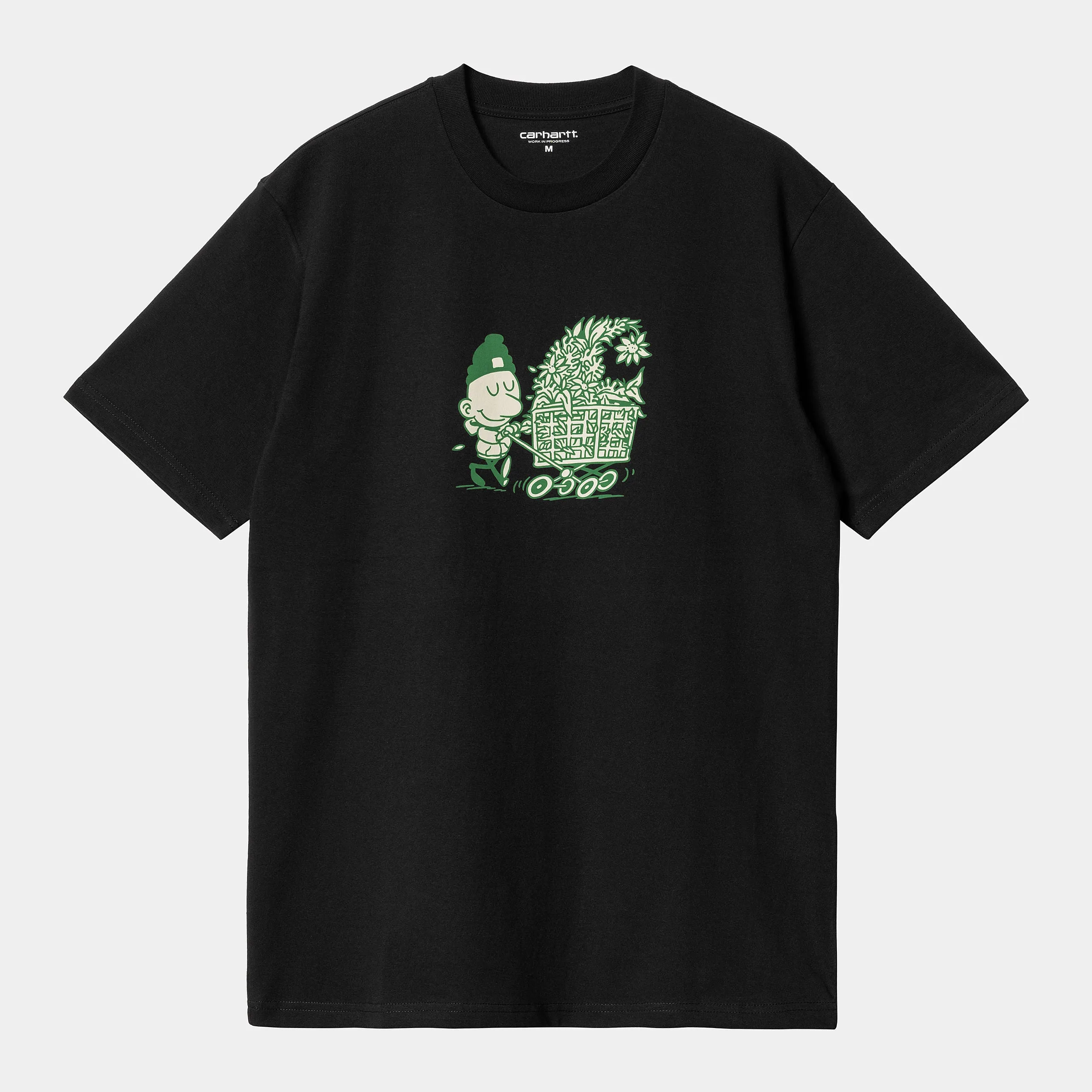 Carhartt WIP Mens Shopper Short Sleeved Organic T-Shirt - Black sold by The Foot Factory