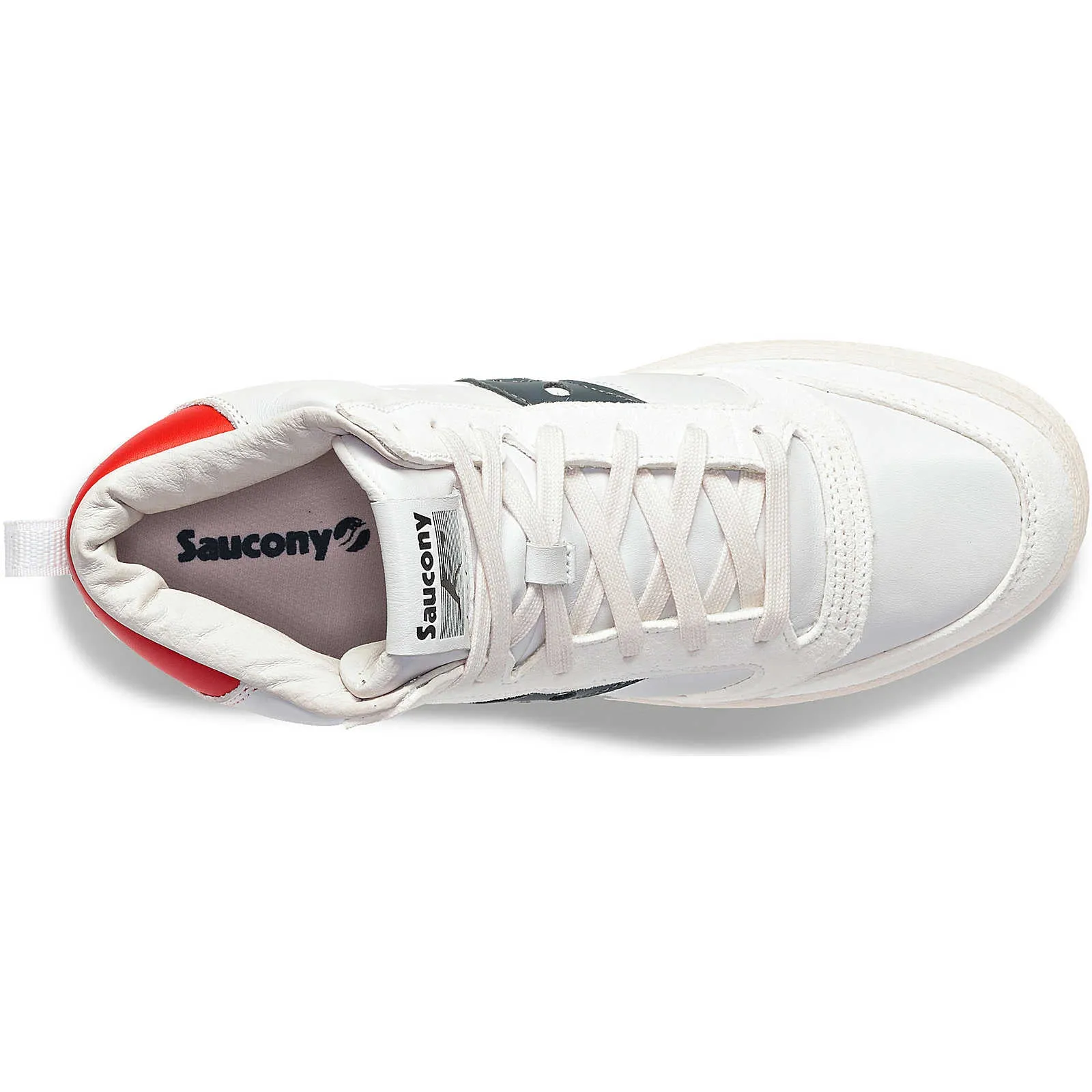 Saucony Mens Jazz Court High Top Trainers - White / Navy sold by The Foot Factory product image thumbnail 3
