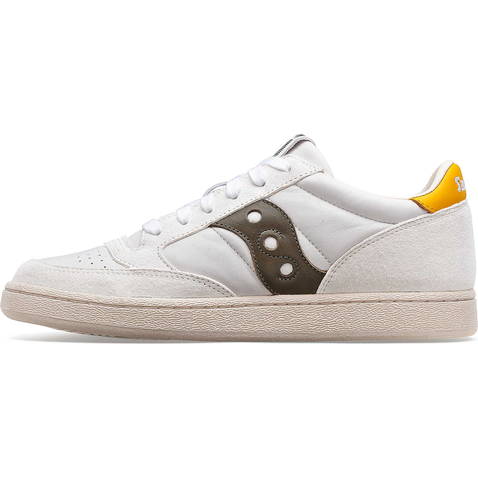 Saucony Mens Jazz Court Trainers - White / Green sold by The Foot Factory product image thumbnail 2