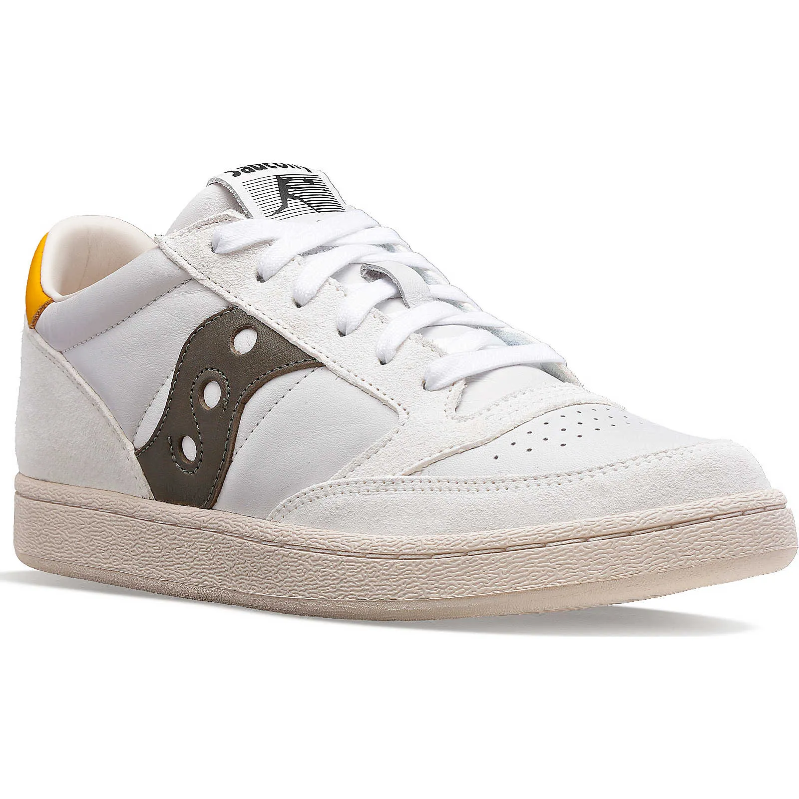 Saucony Mens Jazz Court Trainers - White / Green sold by The Foot Factory product image thumbnail 4