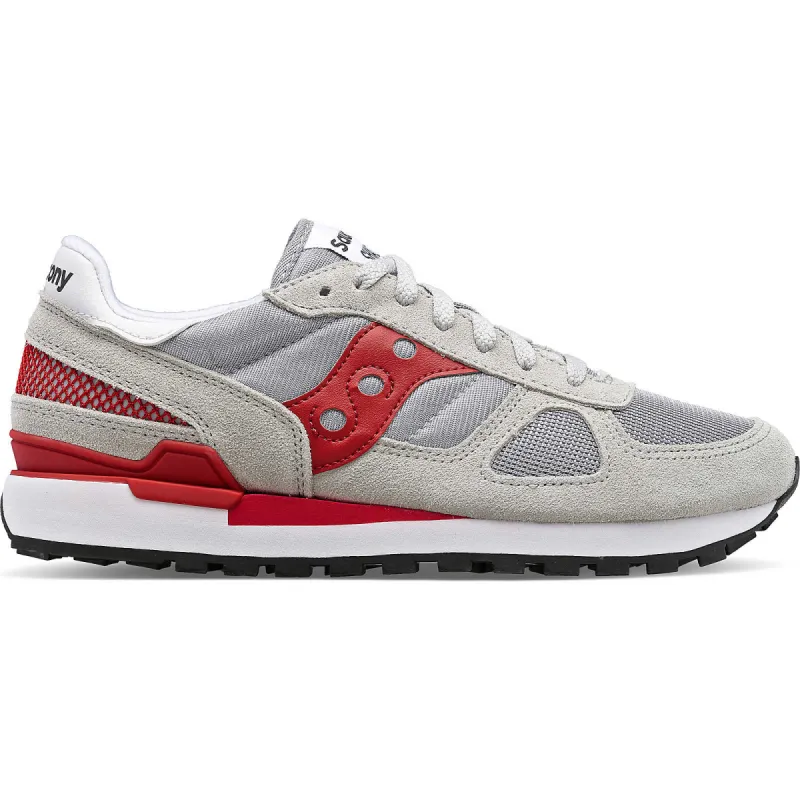 Saucony Mens Shadow Original Trainers - Grey / Red sold by The Foot Factory