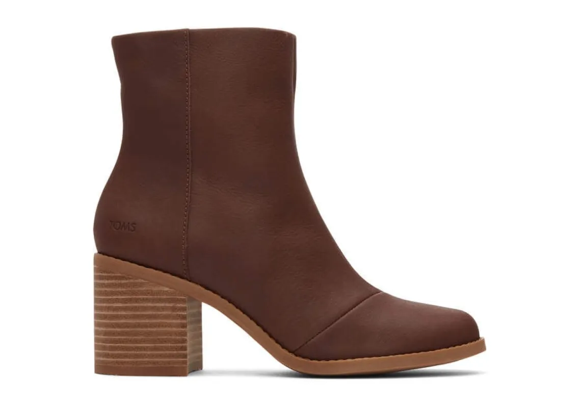 TOMS Womens Evelyn Ankle Boot - Chestnut Brown sold by The Foot Factory