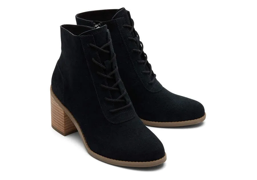 TOMS Womens Evelyn Lace Up Ankle Boot - Black sold by The Foot Factory product image thumbnail 2