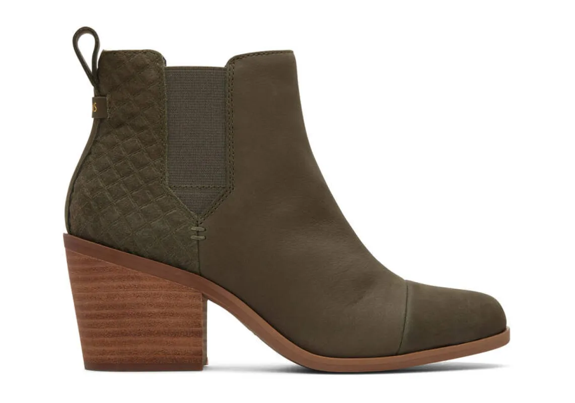 TOMS Womens Everly Ankle Boot - Olive made by Toms