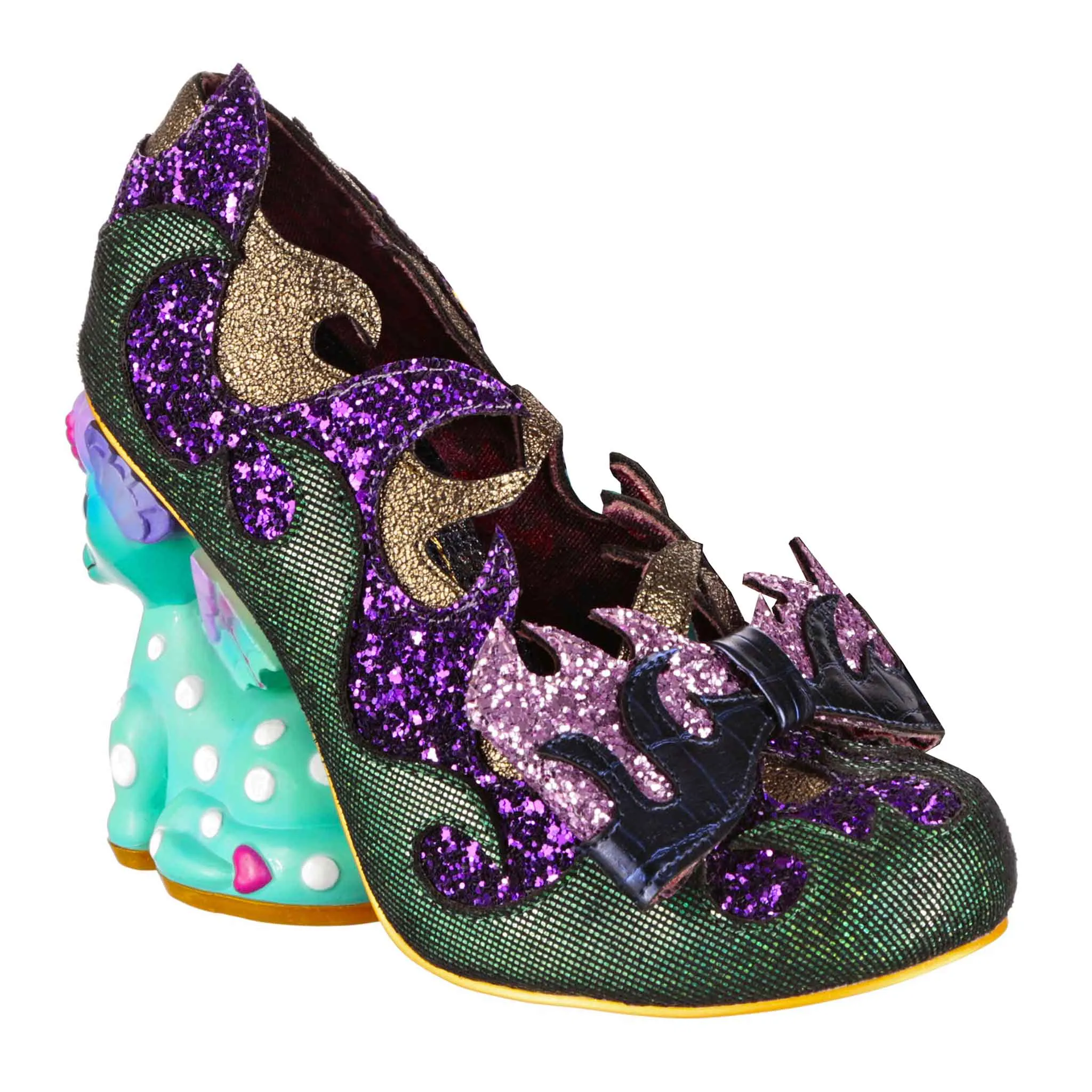 Irregular Choice Womens Dragons & Fire Dragon Lair High Heels - Green sold by The Foot Factory product image thumbnail 5