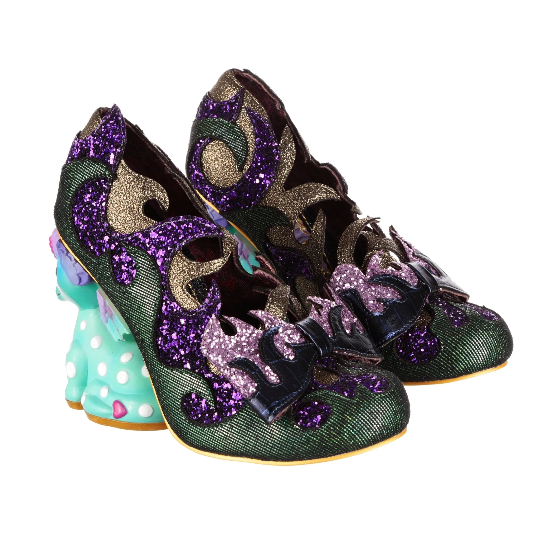 Irregular Choice Womens Dragons & Fire Dragon Lair High Heels - Green sold by The Foot Factory product image thumbnail 2