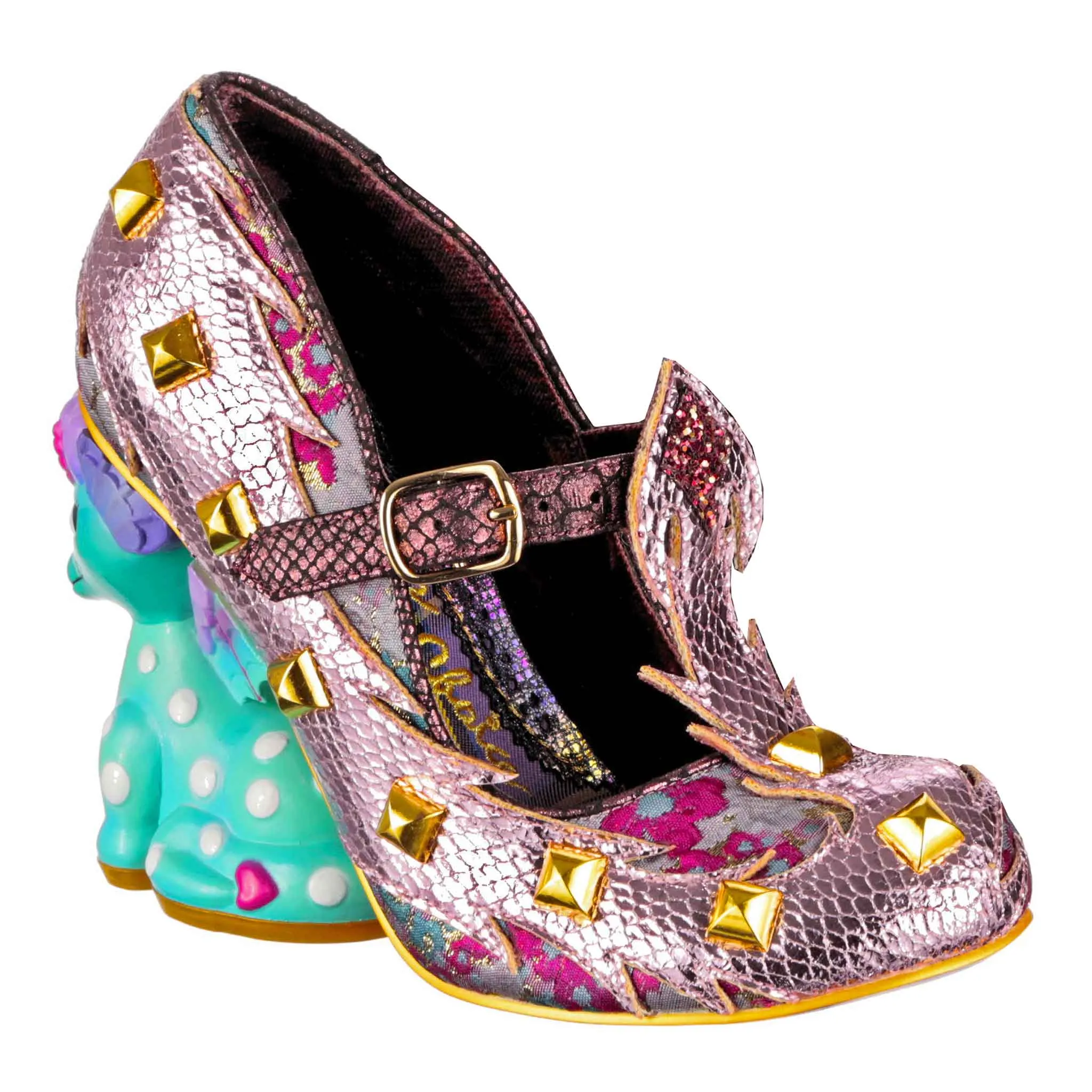 Irregular Choice Womens Dragons & Fire Flail Tail High Heels - Rose sold by The Foot Factory product image thumbnail 5