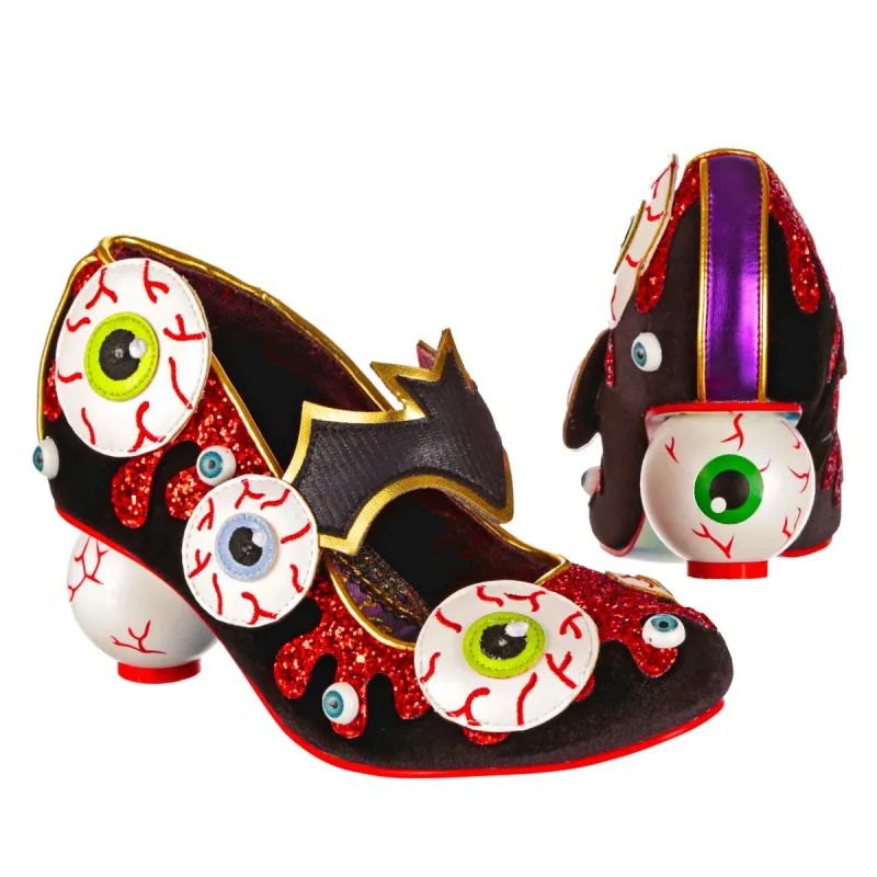 Irregular Choice Womens Halloween Check Me Out High Heel - Black sold by The Foot Factory