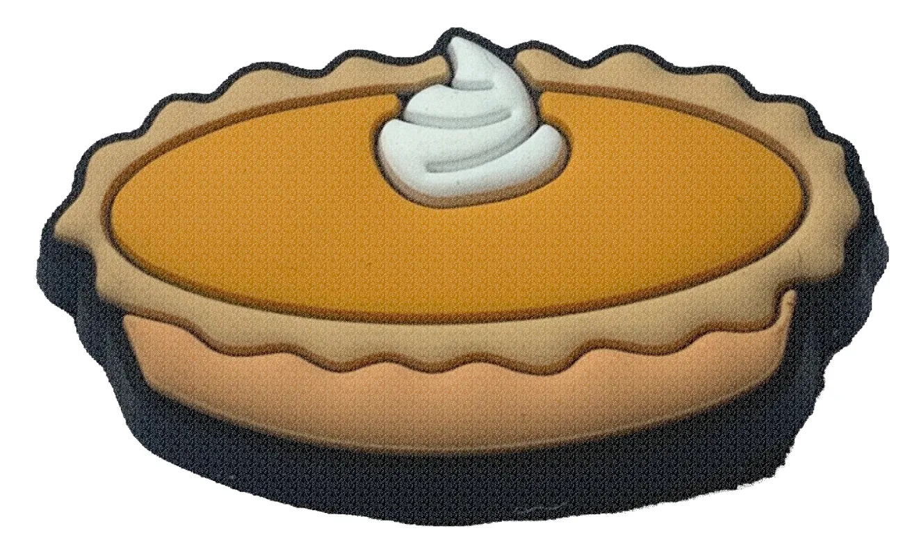 Crocs Jibbitz Pumpkin Pie Charm sold by The Foot Factory