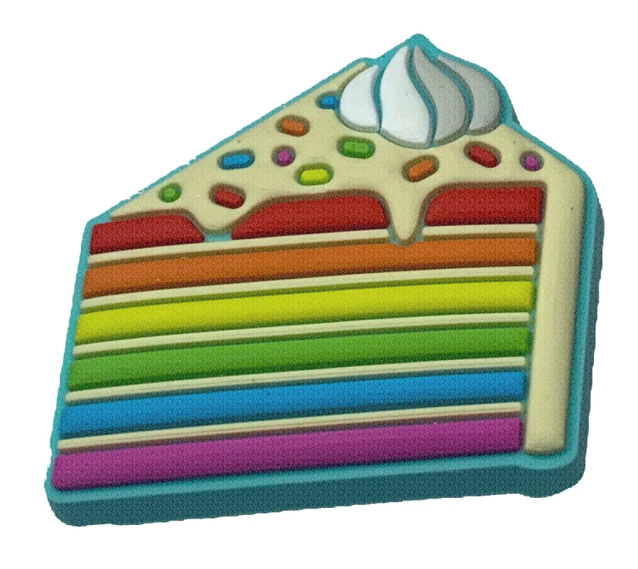 Crocs Jibbitz Rainbow Cake Charm sold by The Foot Factory