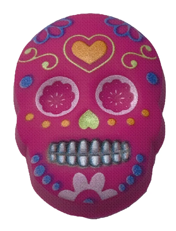 Crocs Jibbitz Day of the Dead Pink Skull Charm sold by The Foot Factory