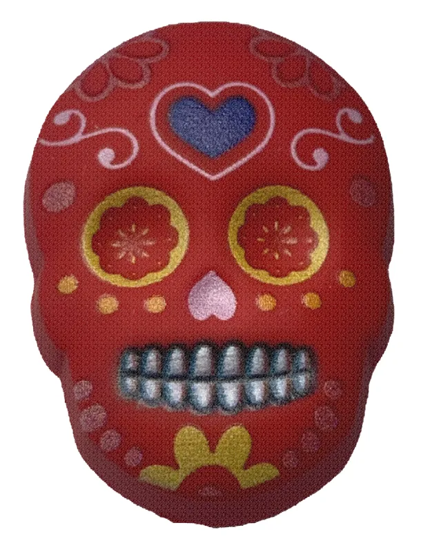 Crocs Jibbitz Day of the Dead Red Skull Charm sold by The Foot Factory