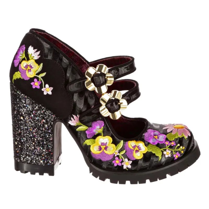 Irregular Choice Womens Best Bud High Heel - Black sold by The Foot Factory
