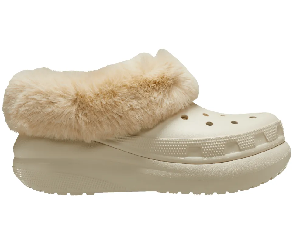 Crocs Unisex Furever Crush Clog - Bone sold by The Foot Factory