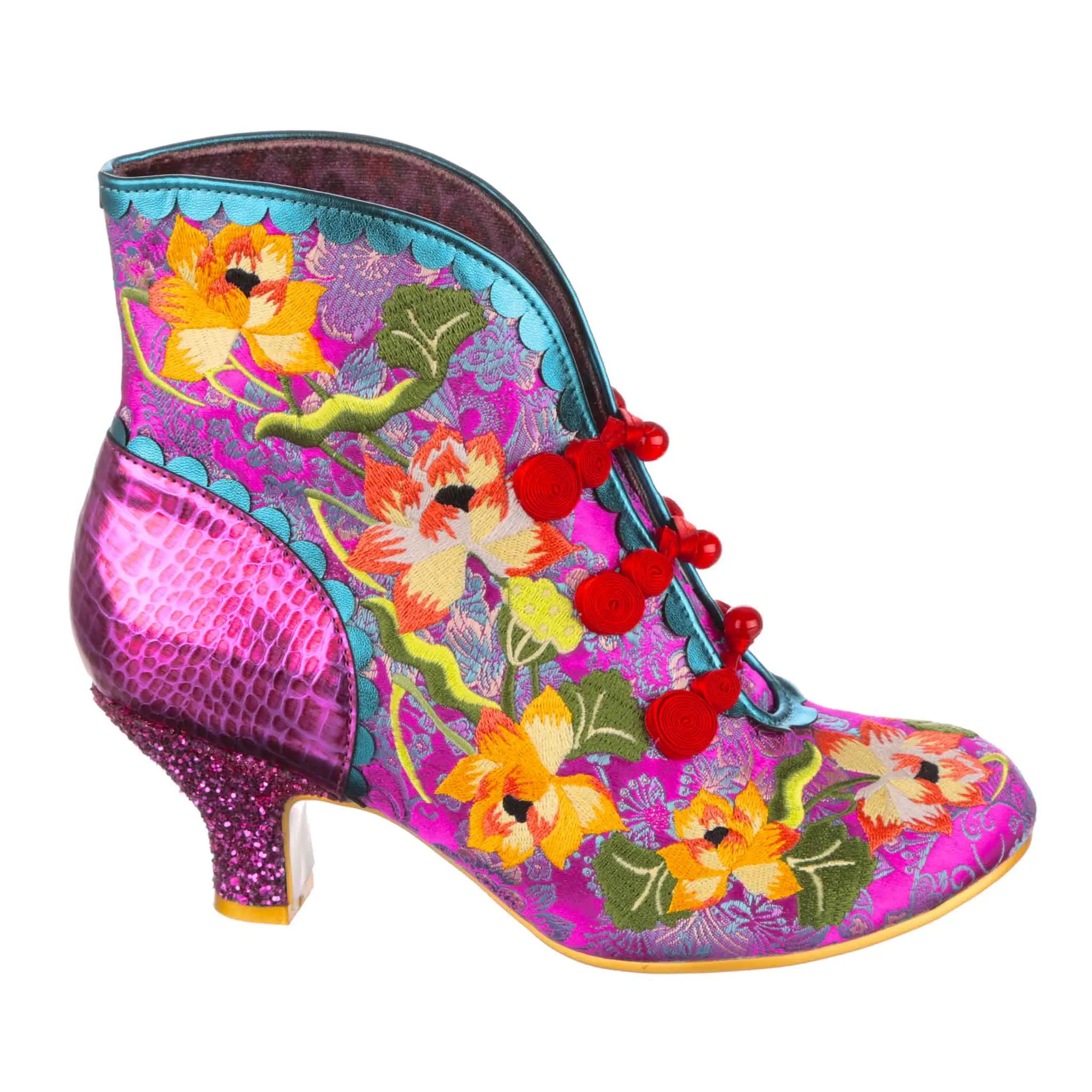 Irregular Choice Womens Lotus Eater High Heels - Fuchsia sold by The Foot Factory