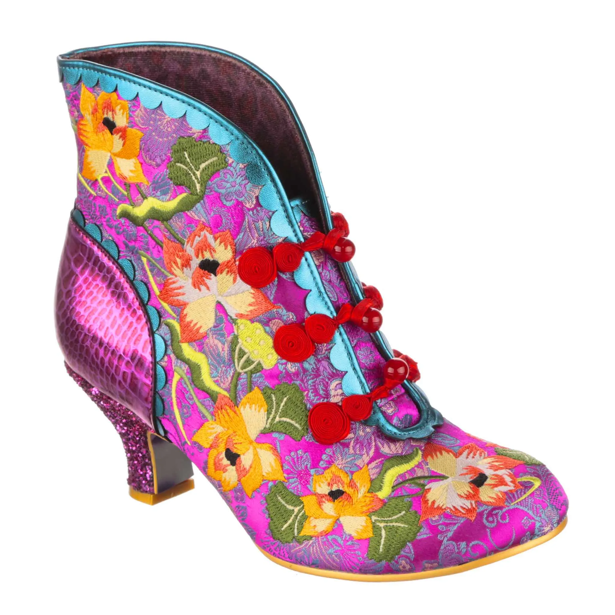 Irregular Choice Womens Lotus Eater High Heels - Fuchsia sold by The Foot Factory product image thumbnail 2