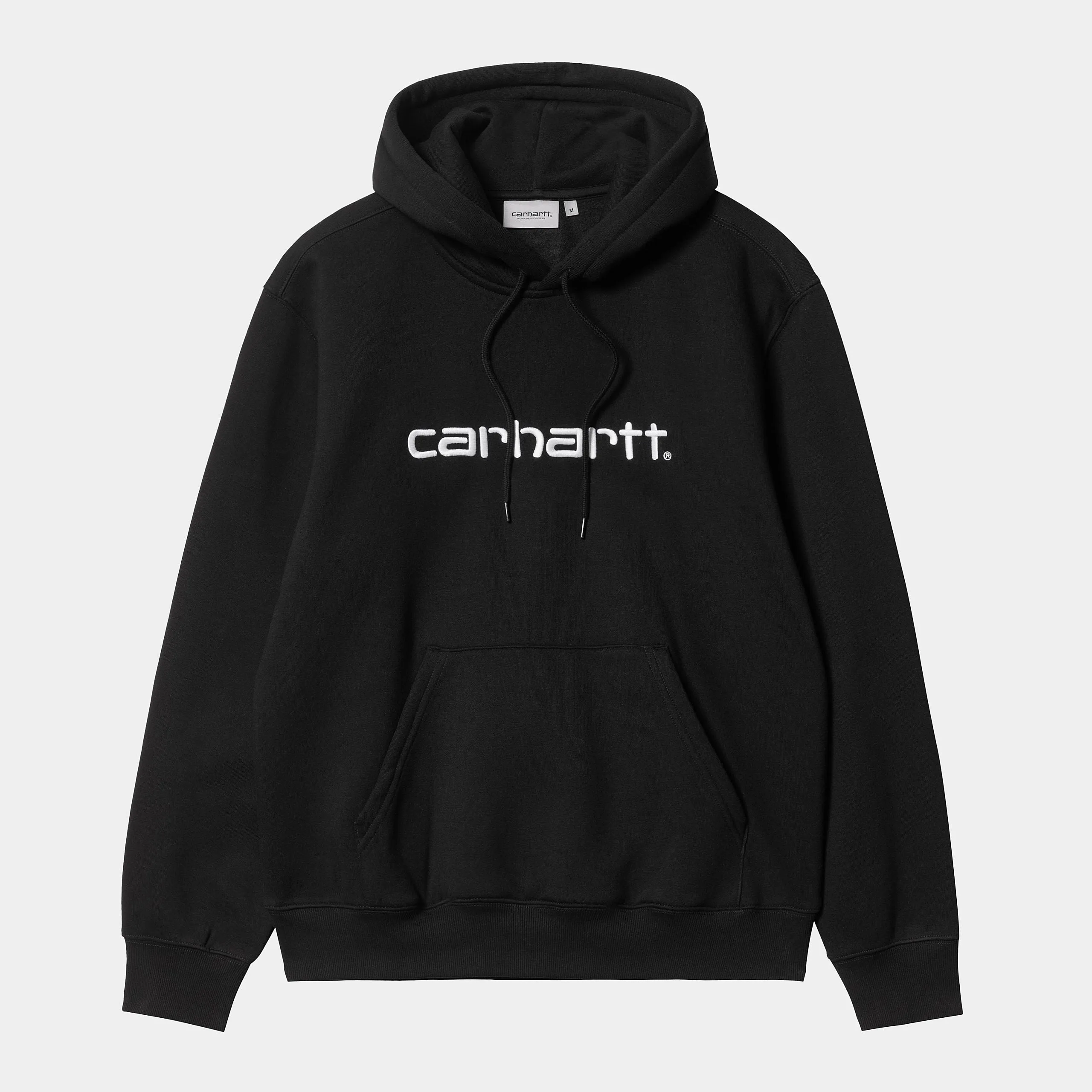 Carhartt WIP Mens Carhartt WIP Sweat Hoodie - Black / White sold by The Foot Factory