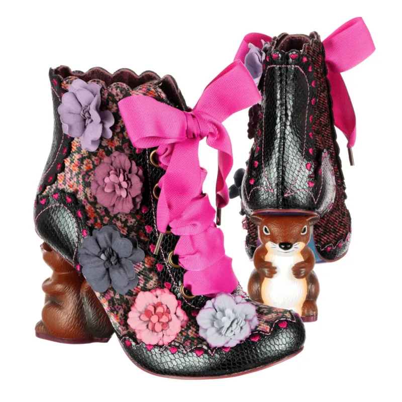 Irregular Choice Womens Nuts About You Ankle Boot - Green sold by The Foot Factory