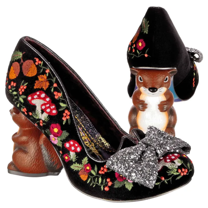 Irregular Choice Womens Forest Forager High Heels - Black sold by The Foot Factory