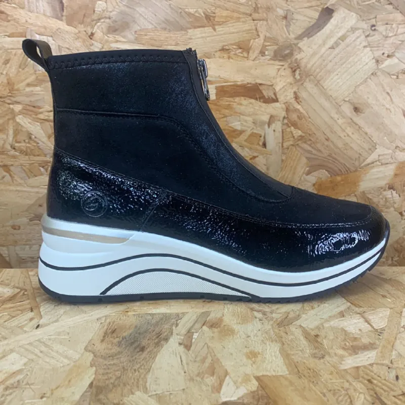 Remonte Womens Fashion High Top Trainers - Black sold by The Foot Factory
